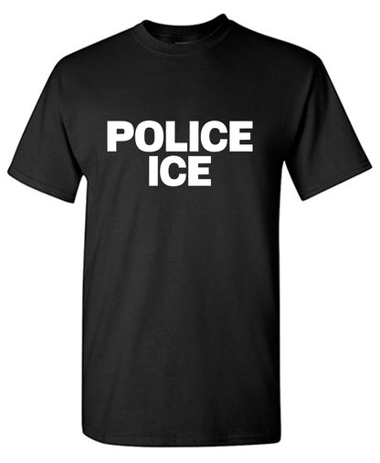 Police Ice Labeled T Shirt