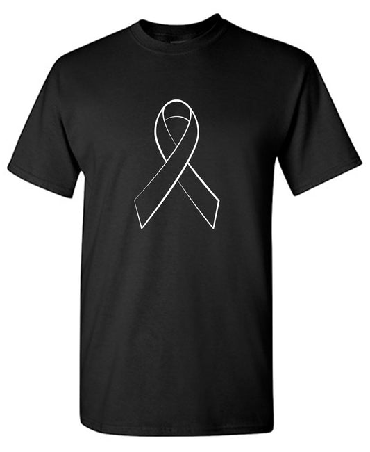 Ribbon Cancer Support T Shirt for Men